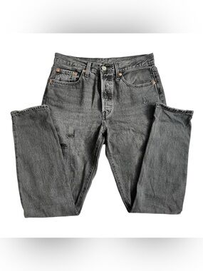Levi's 501 black washed jeans 28x30